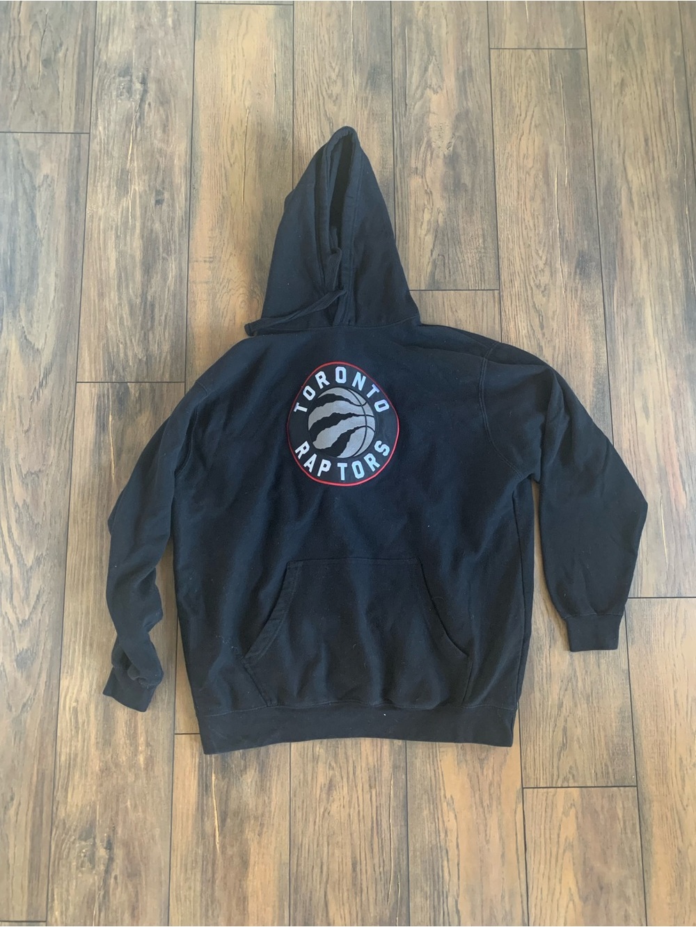 NBA Toronto Raptors Black Hooded Sweatshirt with Logo